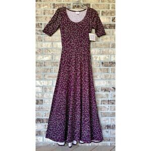 LulaRoe NWT Floral Maxi Dress Ana Ditsy XS Modest Feminine Conservative Peasant